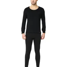 Van Heusen Skinny Fit Warmtech Velvet Touch Solid Thermal Bottom - Black-image-57