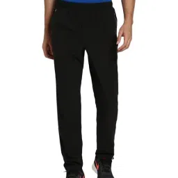 Van Heusen Performance Regular Fit Swift Dry 4 Way Stretch Solid Trackpants - Black-31