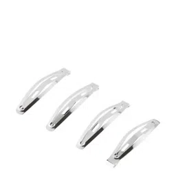 Accessorize London Silver Hair Clips (Pack of 4)-31