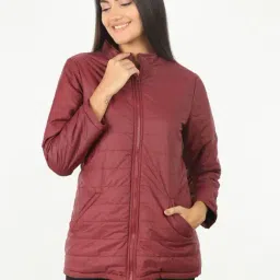 Mustard Maroon Regular Fit Jacket-picture-46