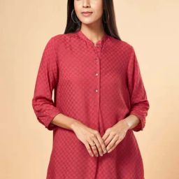 Marigold Lane Red Self Pattern Tunic-picture-29