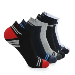 Crusset Multicolor Cotton Polyblend Solid Socks - Pack of 6-image-33