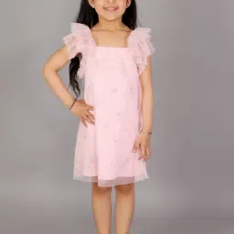 KidsDew Pink Embellished Casual Dress-image-54