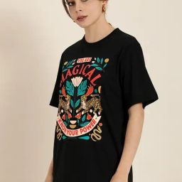 Dillinger Black Cotton Graphic Print T-Shirt-image-63