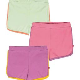 Nino Bambino Kids Multicolor Cotton Regular Fit Shorts (Pack of 3)-image-76