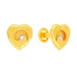 Malabar Gold and Diamonds 22k Gold Earrings for Kids-picture-25