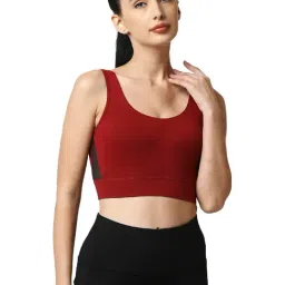 Soie Maroon Sports Bra-image-29