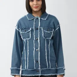 Forever 21 Blue Regular Fit Jacket-picture-40