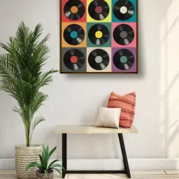 The Art House Abstract Multicolor Canvas Painting-image-47