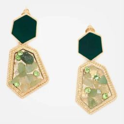 Sohi Gold Plated Designer Drop Earrings-image-46