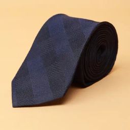 Peter England Navy Embroidered Tie-picture-29
