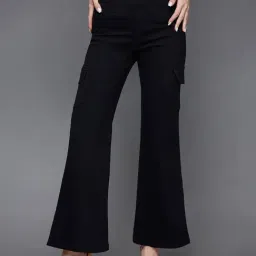 Miss Chase Black Denim Relaxed Fit High Rise Jeans-picture-17