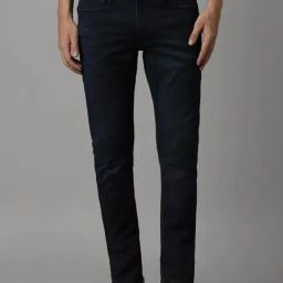 Louis Philippe Navy Slim Fit Jeans-image-94