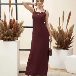 MISH Maroon Maxi Dress-picture-47