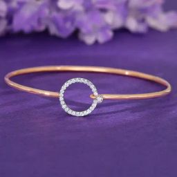 GIVA 18K Rose Gold Stark Lab Grown Diamond Bracelet for Women-18