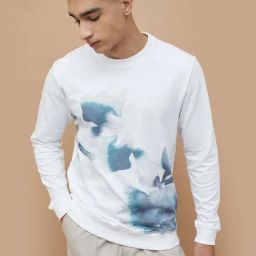 Forca By Lifestyle White Cotton Regular Fit Printed Sweatshirts-image-53