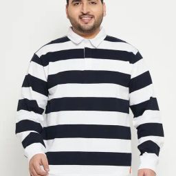 Club York White Regular Fit Striped Sweatshirt-image-113