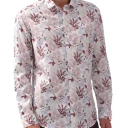 Simon Carter London White Printed Slim Fit Shirt-image-29