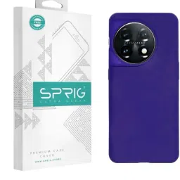 Sprig Liquid Silicone Back Cover for ONEPLUS 11 5G (Purple)-image-97
