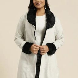 Qurvii + Off White Fleece Long Jacket-20