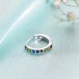 Zavya 925 Sterling Silver Radiant Splendor Nosering For Women-image-7