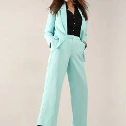 Vero Moda Light Blue Straight Fit High Rise Pants-picture-16