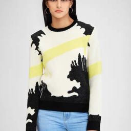 Spykar Multicolor Printed Sweater-37
