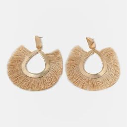 Sohi Gold Plated Designer Drop Earrings-6