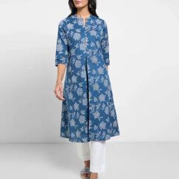 Rangmanch by Pantaloons Twilight Blue Kurtas-picture-48