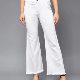 Miss Chase White Denim Relaxed Fit High Rise Jeans-image-37