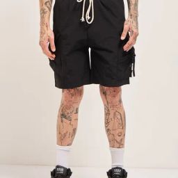 The Bear House Black Regular Fit Solid Shorts-image-81