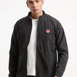 Showoff Black Slim Fit Jacket-image-69