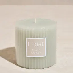 Westside Home Mint Ribbed Textured Pillar Candle-image-59
