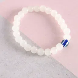 NVR Evil Eye Crystal Elasticated Bracelet for Unisex image 3