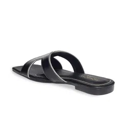 Monrow Striped Open Toe Flats image 3