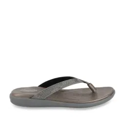 MediFeet Women's Sleek Grey Thong Sandals-picture-10
