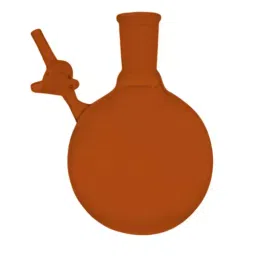 ABGIL 250 ml Schlenk Boiling Flask Round Bottom Amber Heavy Wall with Interchangeable Joint, SFB-311-04-15