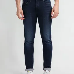 U.S. Polo Assn. Brandon Blue Slim Fit Lightly Washed Jeans-picture-30