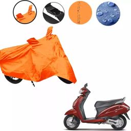 Auto Pearl Polyester Two Wheeler Cover for Honda Activa 4G Orange(Taffta Orange)-image-56