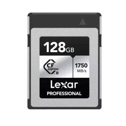 Lexar Professional CFexpress Type B Memory Card 128 GB Upto 1750 Mbps Read & 1300 Mbps Write Speed, SILVER-12