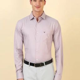 Allen Solly Purple Cotton Slim Fit Shirt-picture-25