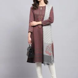 Monte Carlo Grey Floral Print Shawl-image-74
