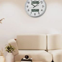 SEIKO classic white & silver plastic wall clock-10