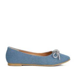 London Rag Women's Light Blue Ballerinas-image-58