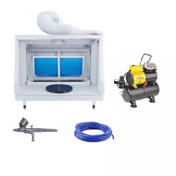 Painter Putty Spray Gun Combo with Mini Air Compressor, Pen Gun 25 W 8 m³/min. & 3 m Pipe-picture-42