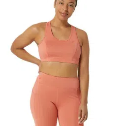Asics Pink Plain Sports Bra-picture-45