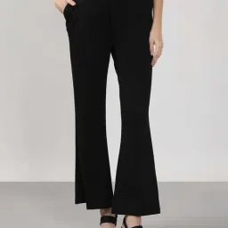 Vero Moda Black Bootcut Trousers-image-61