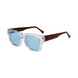Ted Smith Blue Wayfarer UV Protection Unisex Sunglasses-image-83