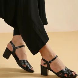 Inc.5 Women's Black Ankle Strap Sandals-image-87