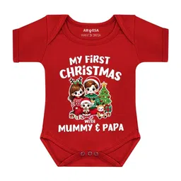 Arvesa Infants My First Christmas Printed Bodysuit-picture-47